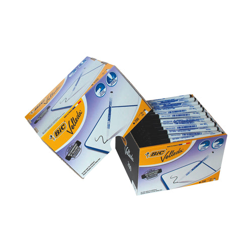 Bic Velleda 1721 Drywipe Marker Fine Tip Black – (Pack of 200)