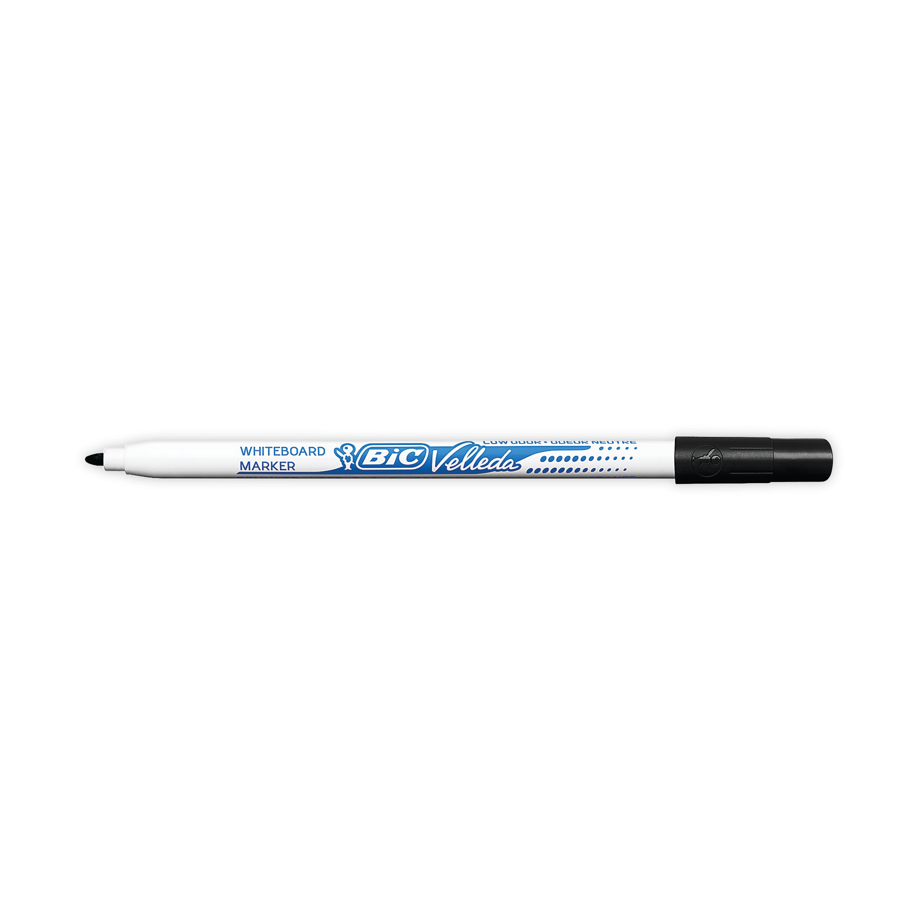 Bic Velleda 1721 Drywipe Marker Fine Tip Black – (Pack of 200)