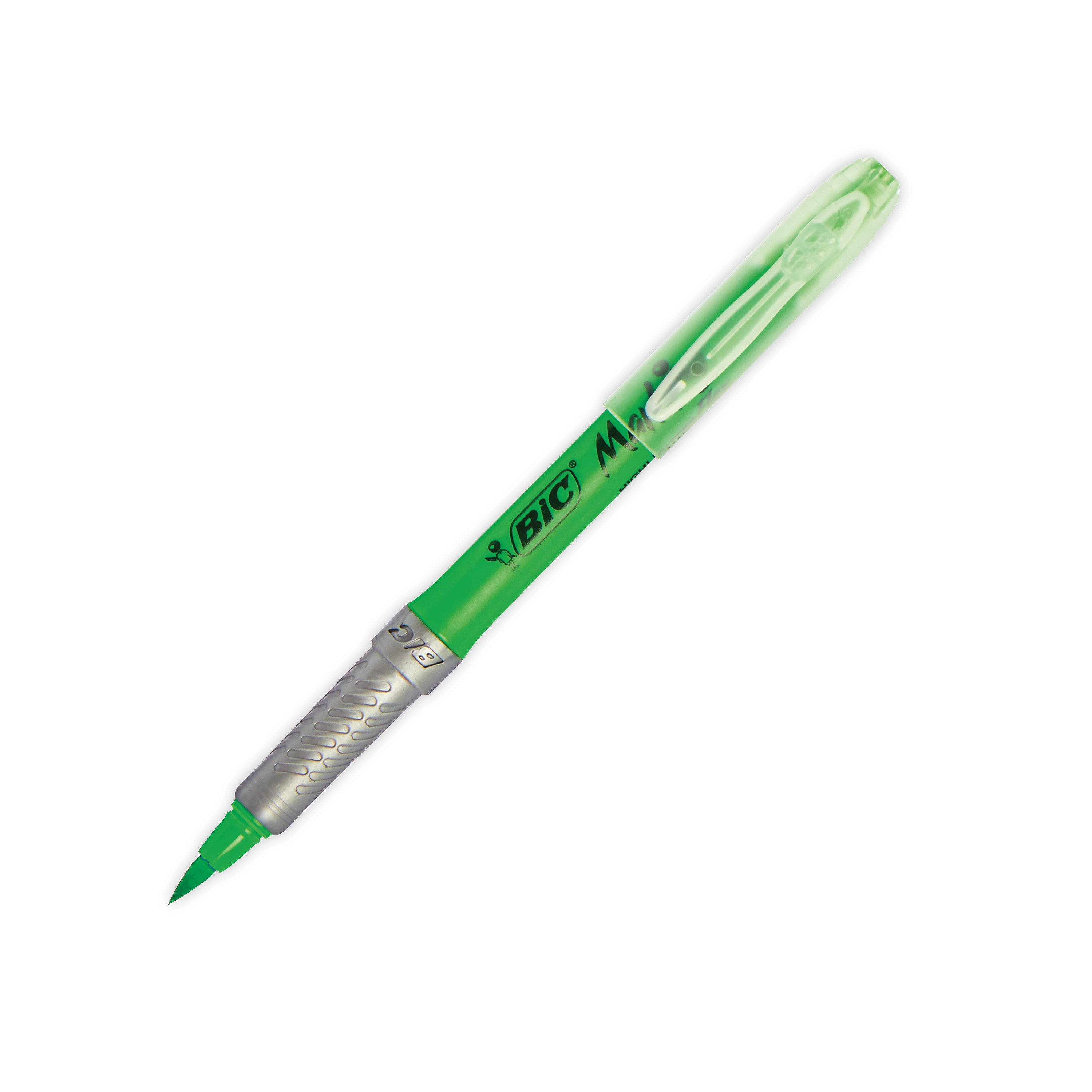 Bic Highlighter Flex Brush Tip Assorted Colours - (Pack of 4)