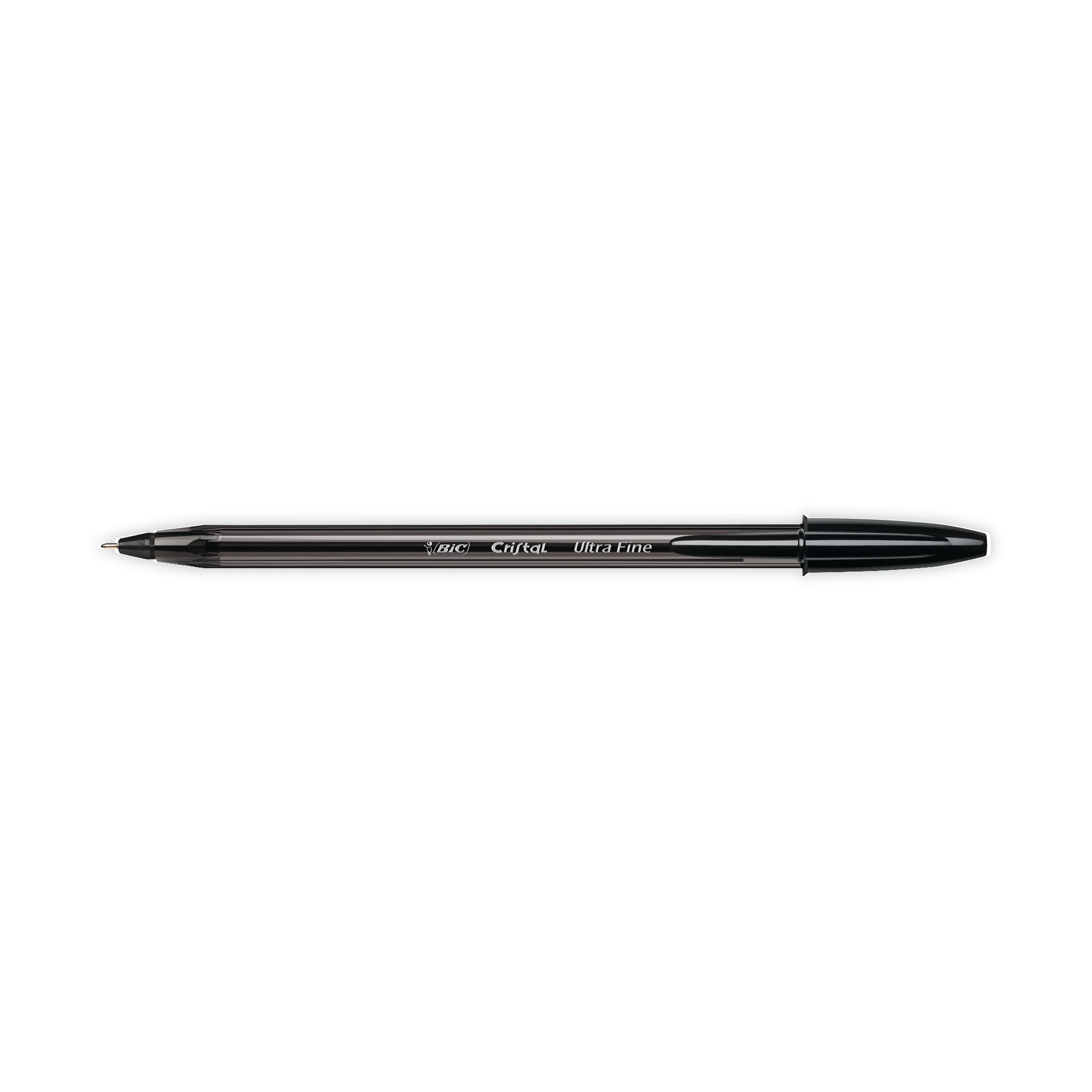 Bic Cristal Ballpoint Pens Ultra Fine 0.7mm Black – (Pack of 20)