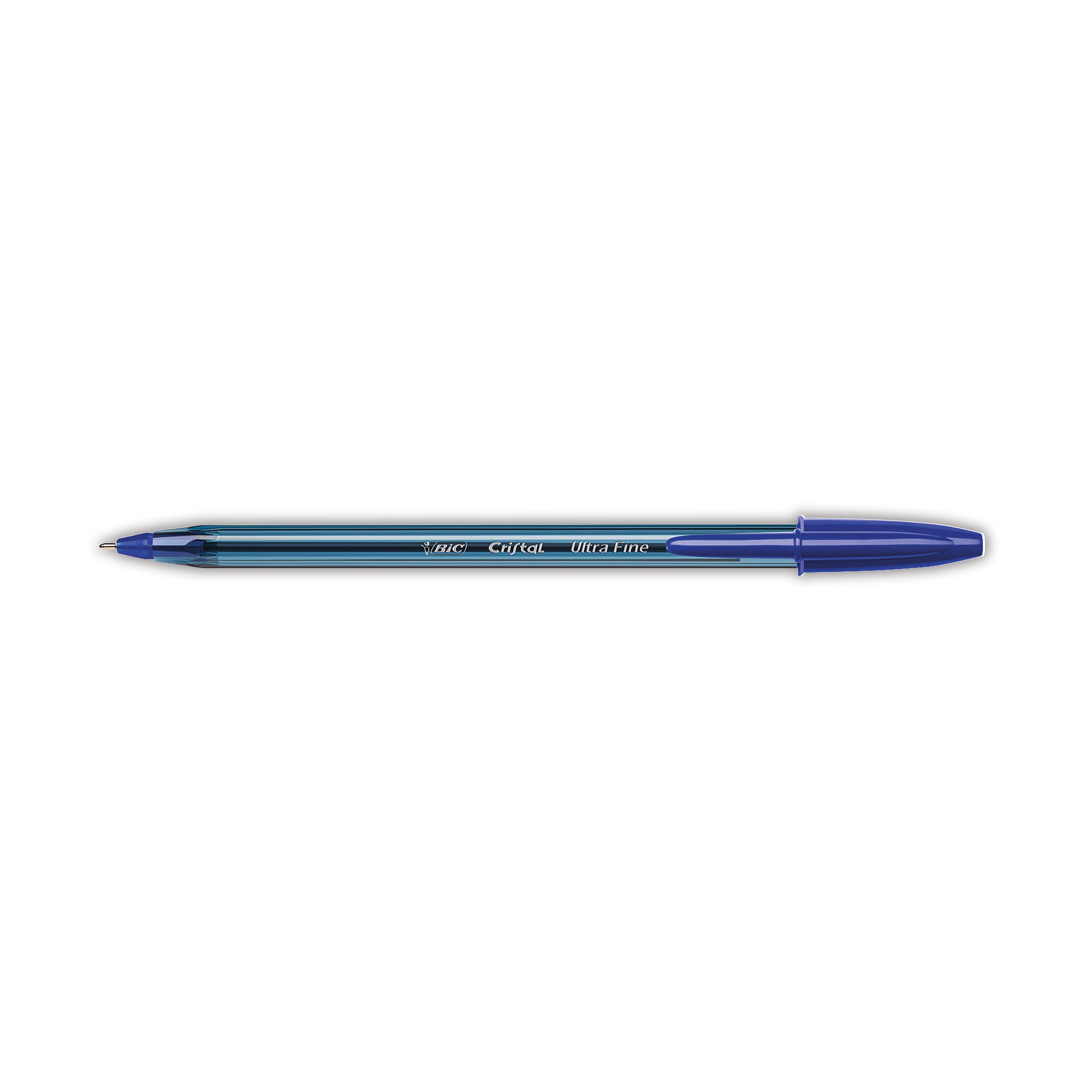 Bic Cristal Ballpoint Pens Ultra Fine 0.7mm Blue – (Pack of 20)