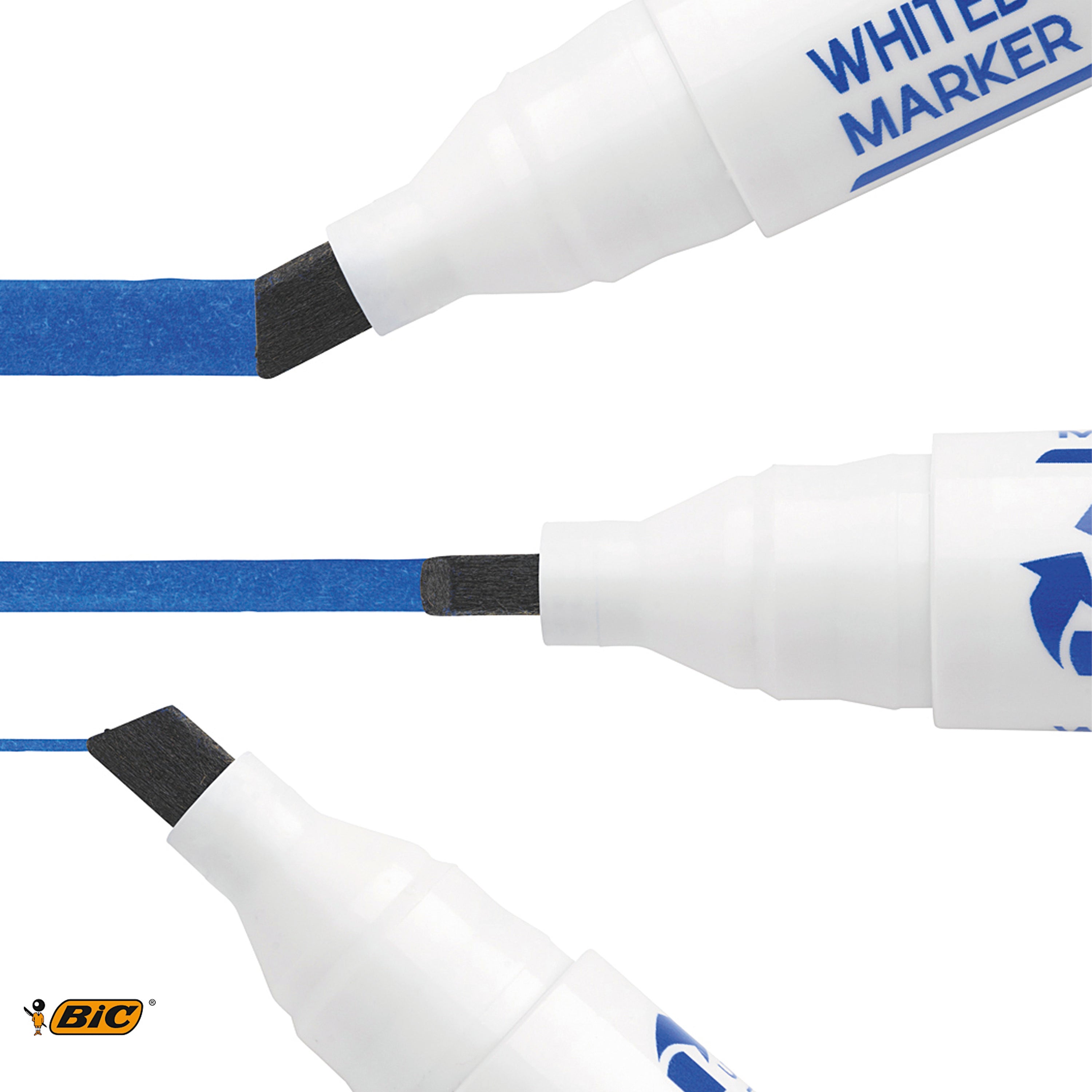 Bic Velleda 1751 Drywipe Marker Black – (Pack of 12)