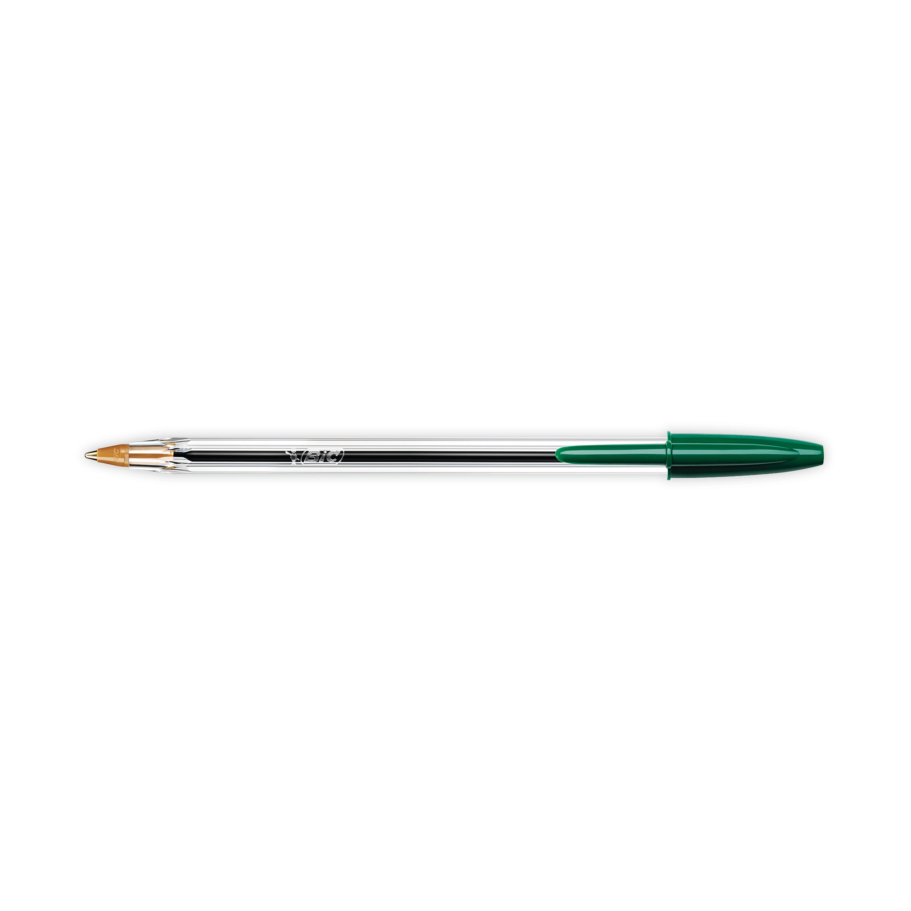 Bic Cristal Ballpoint Pen Medium Green – (Pack of 50)