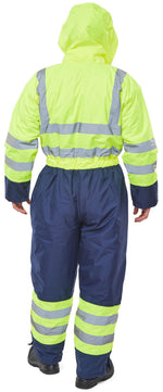 B-Seen Thermal Two-Tone Hi-Vis Waterproof Overall - thumbnail 5