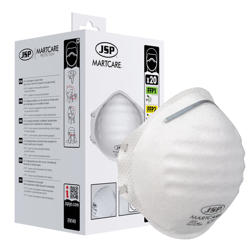 JSP Martcare Moulded FFP1 Disposable Mask - Pack of 20