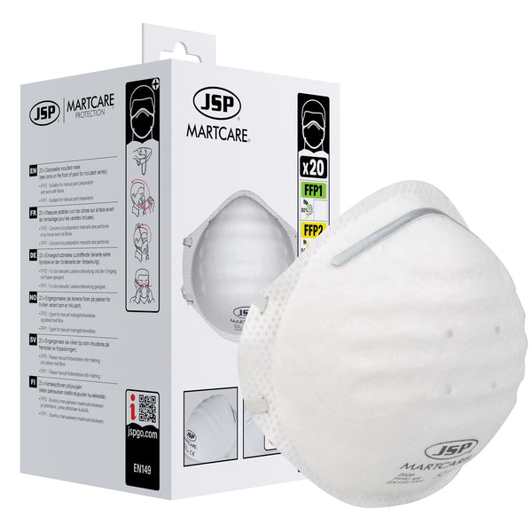 JSP Martcare Moulded FFP2 Disposable Mask - Box of 20