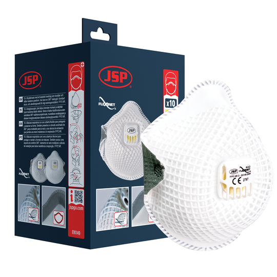 JSP Flexinet Mask FFP2V - (822) M/L - Box of 10