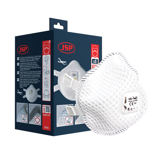 JSP Flexinet Mask FFP3 Valved - (832) - Box of 5