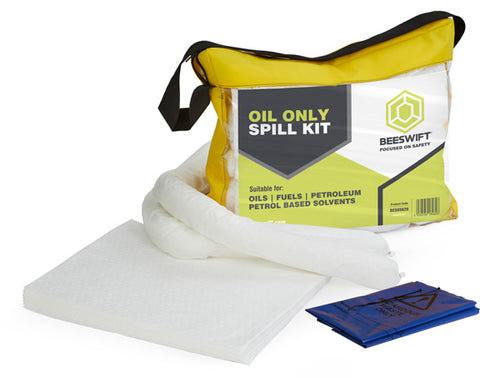 Beeswift 50L Oil Only Spill Kit In Vinyl Holdall