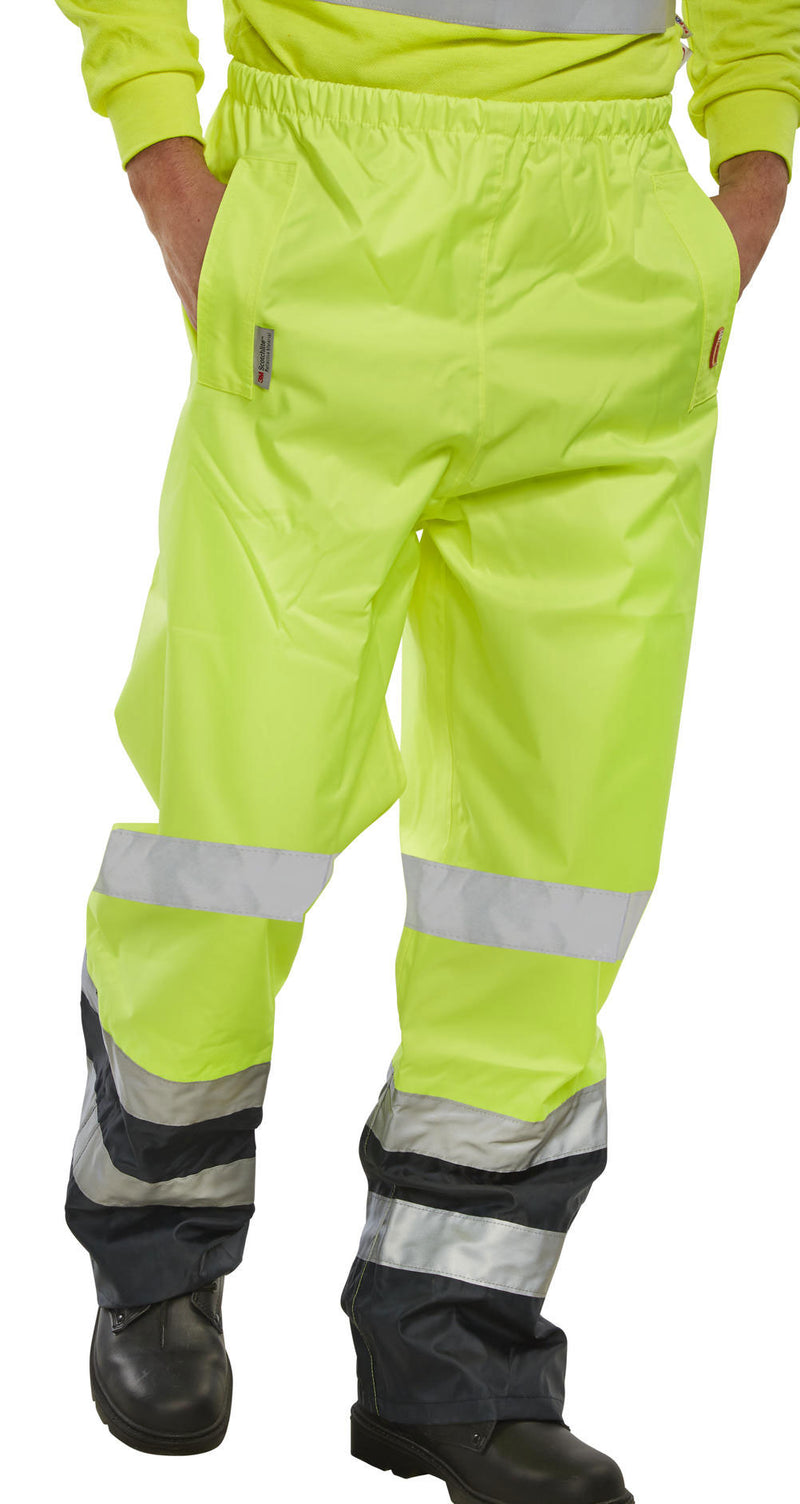 B-Seen Belfry Two-Tone Hi-Vis Waterproof Trousers