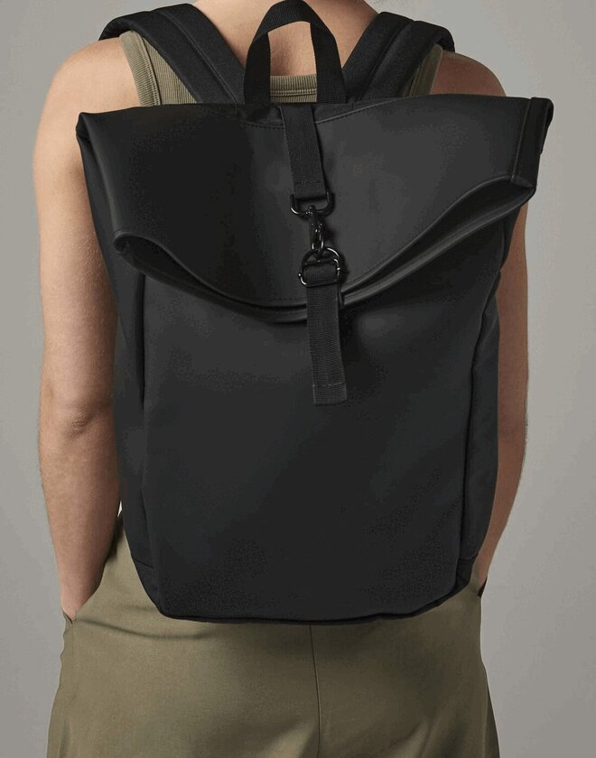 Bags Matte Pu Roll-Top Backpack - BG335M