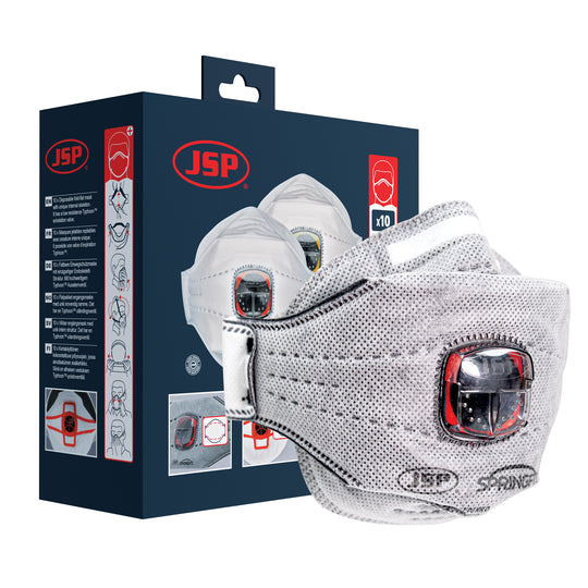 JSP Springfit 436ML FFP3 with Typhoon Valve - Box of 10