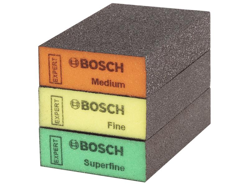 Bosch Powertool Accessories XPERT S471 Standard Sanding Block Set, 3 Piece