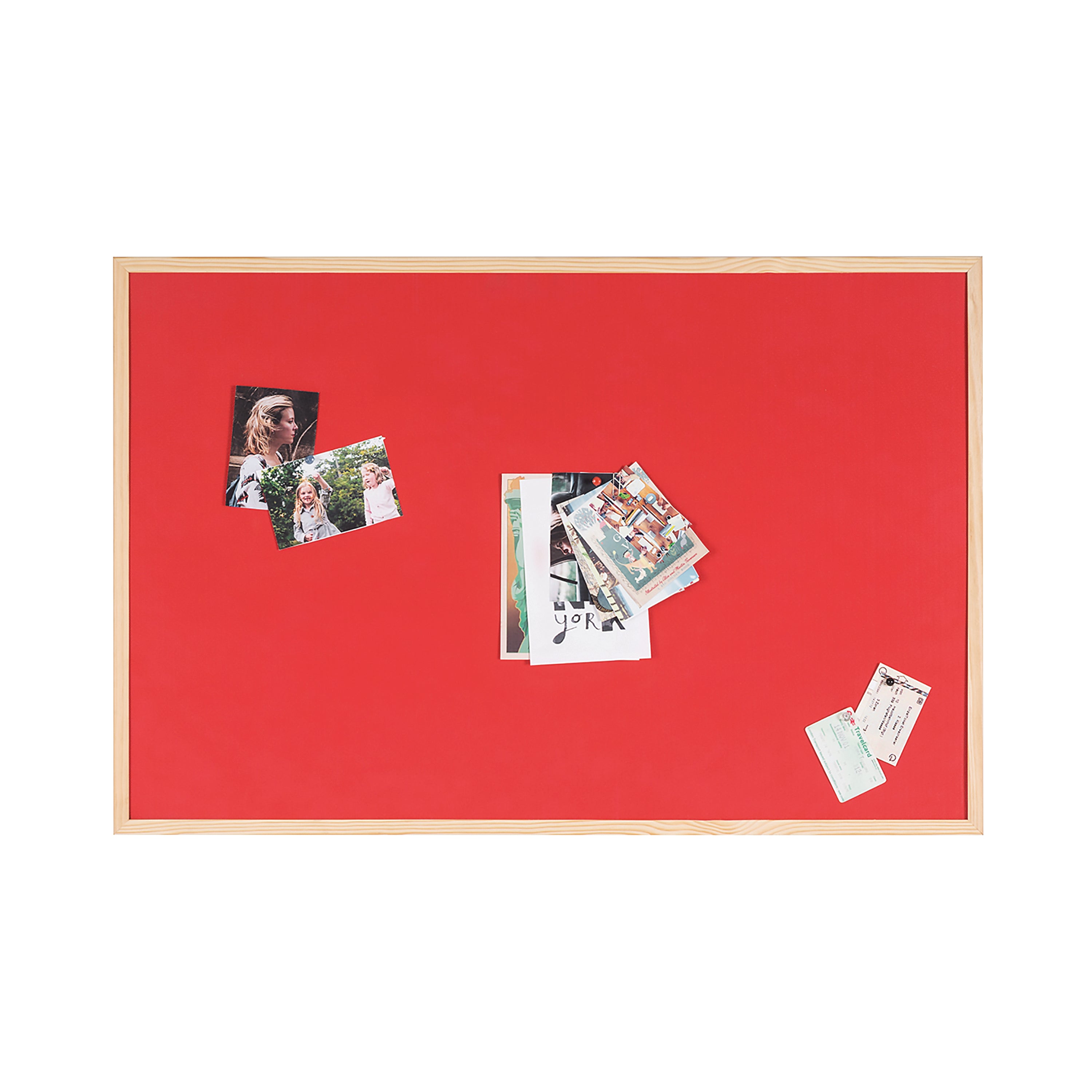 Bi-Office Double-Sided Board Cork And Felt 600x900mm Red FB0710010