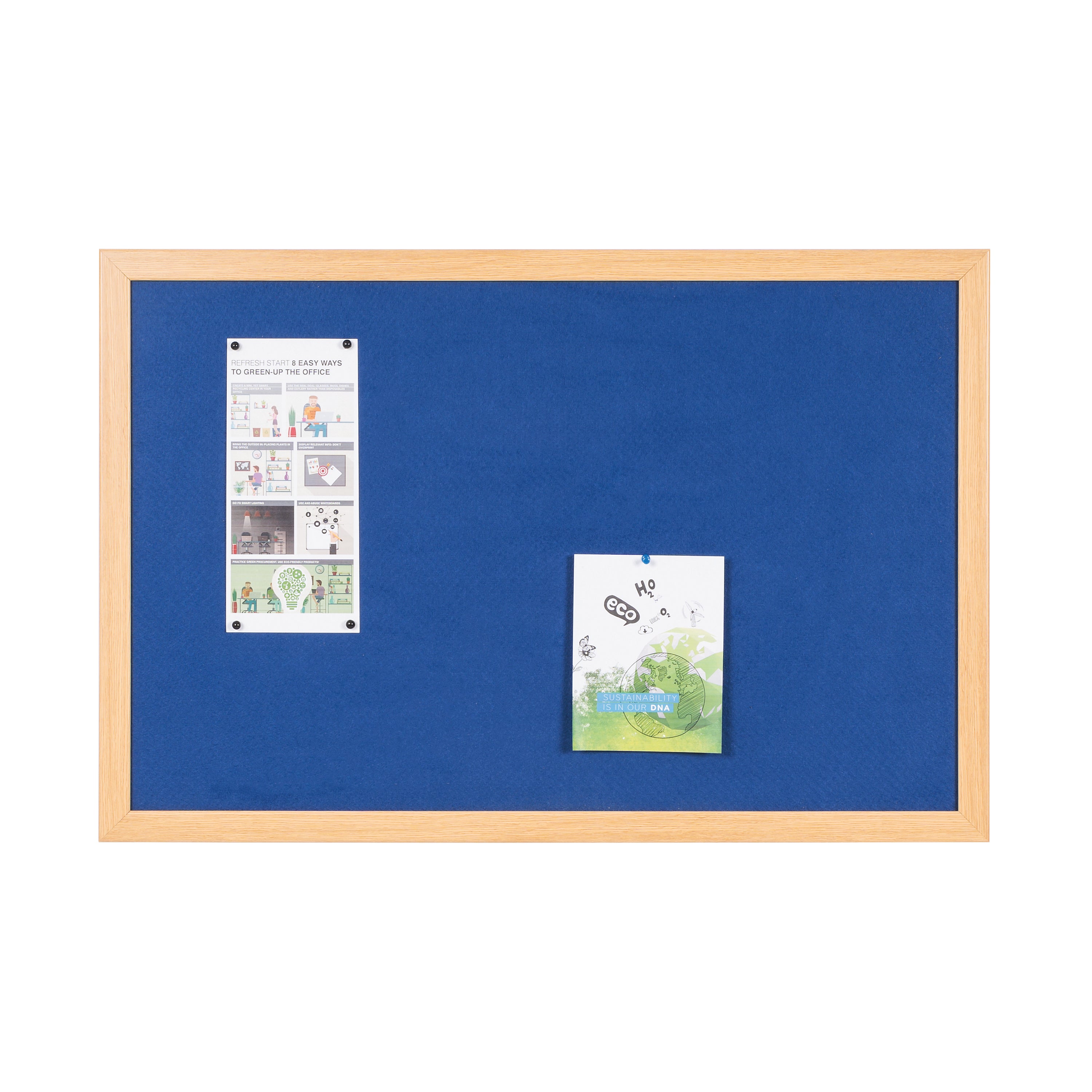 Bi-Office Earth Felt Notice Board 1200x900mm Blue RFB1443233