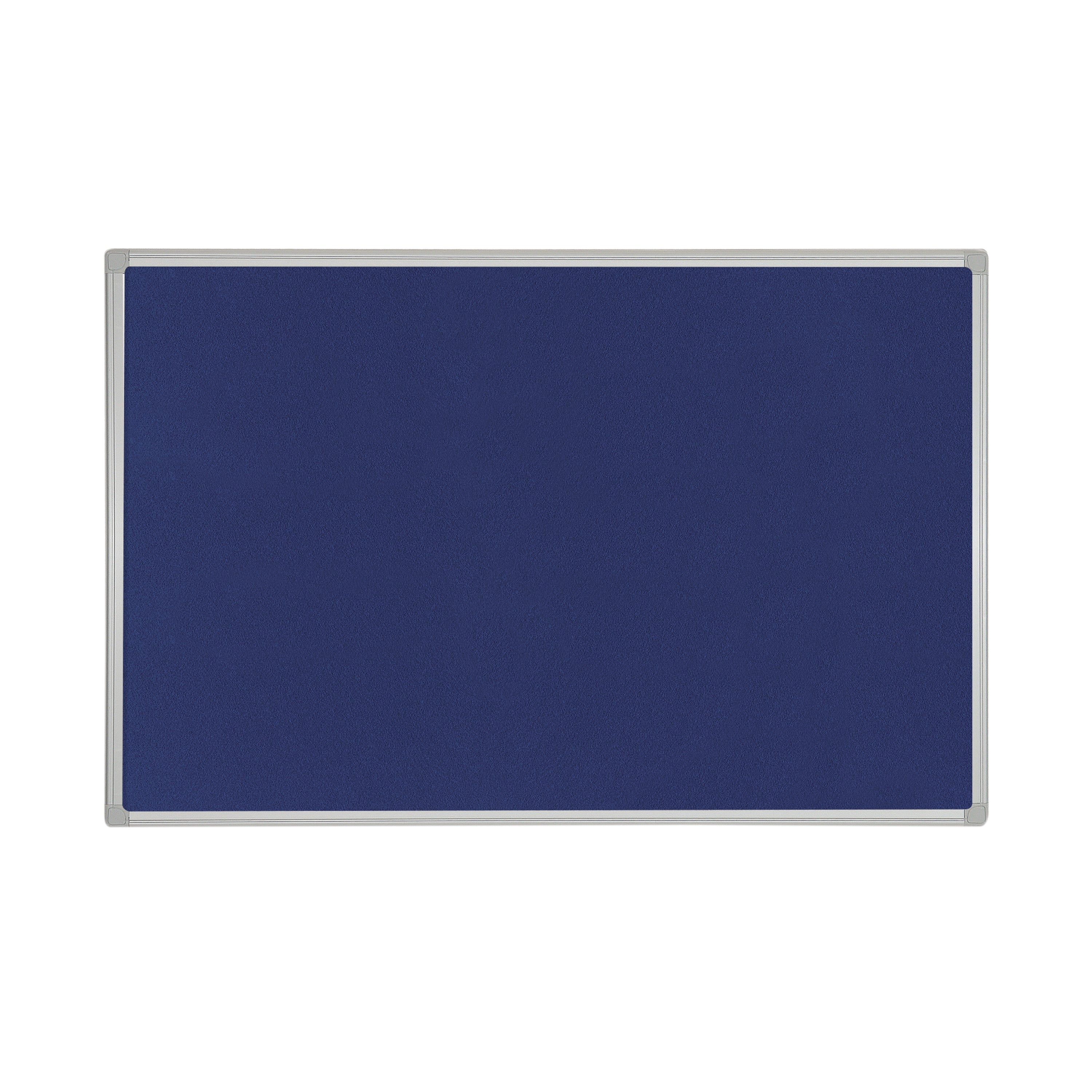 Bi-Office Aluminium Trim Felt Notice Board 900x600mm Blue FB0743186