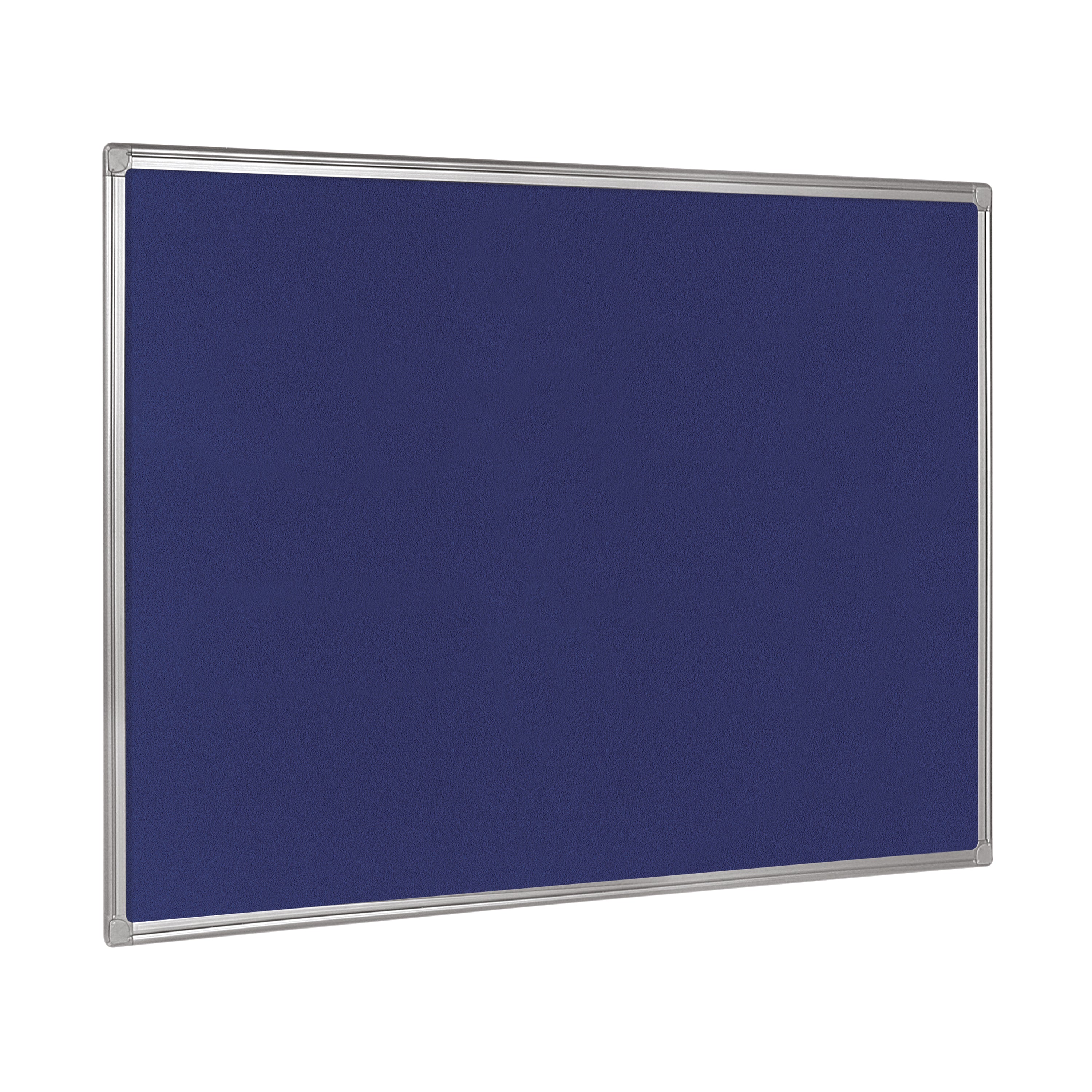 Bi-Office Aluminium Trim Felt Notice Board 900x600mm Blue FB0743186