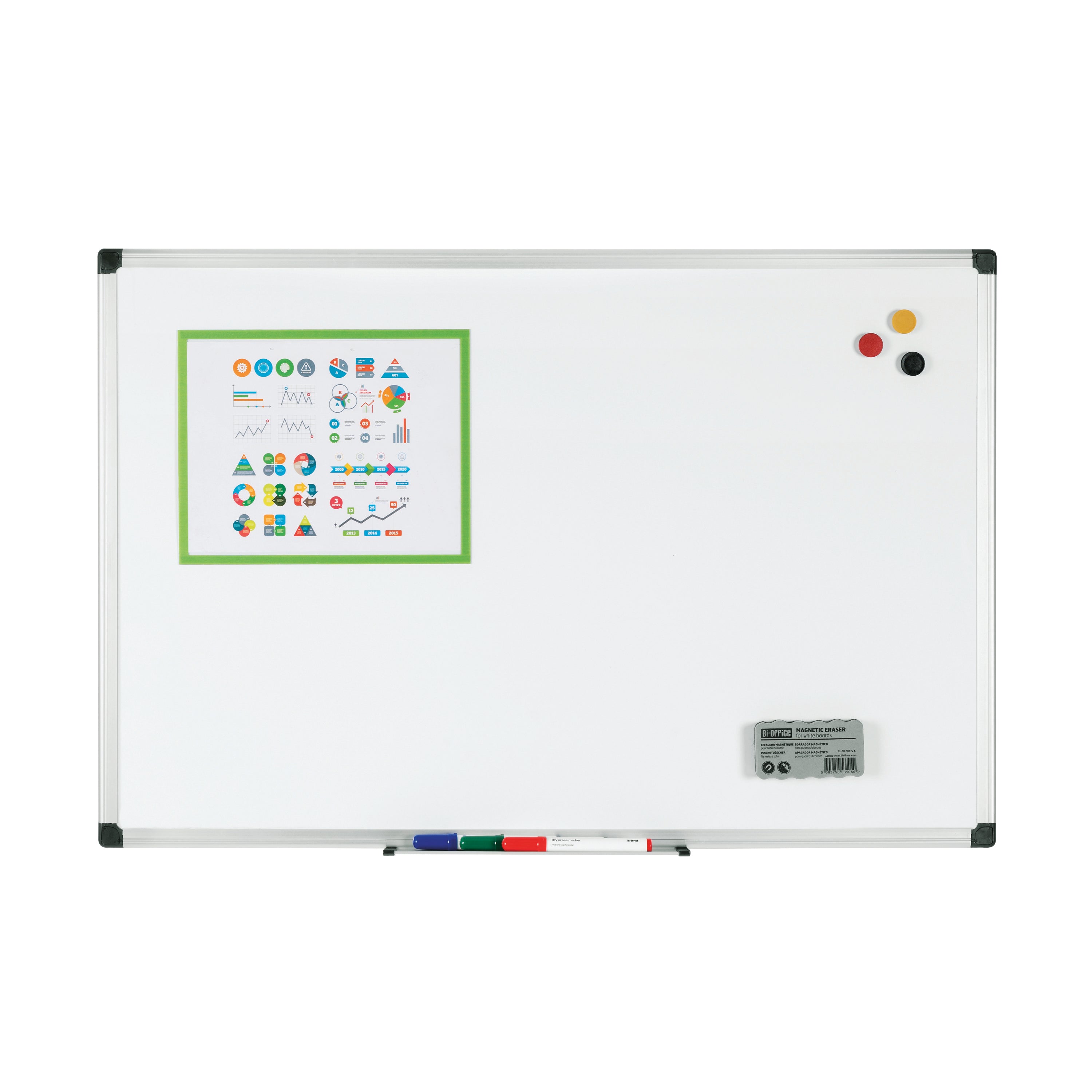 Bi-Office Maya Magnetic Drywipe Board 1200x900mm MA0507170