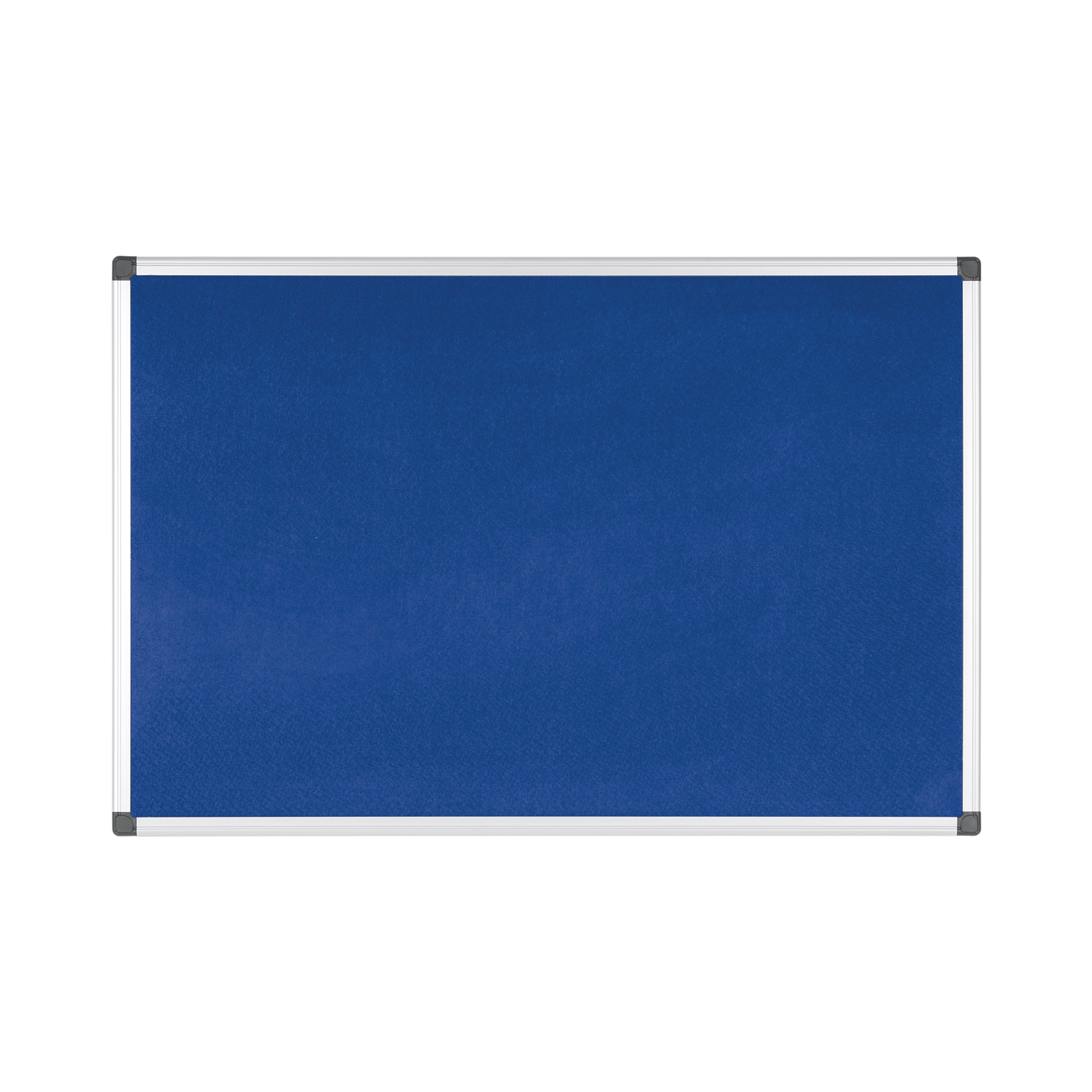 Bi-Office Aluminium Trim Felt Notice Board 1800x1200mm Blue FA27FA2743170