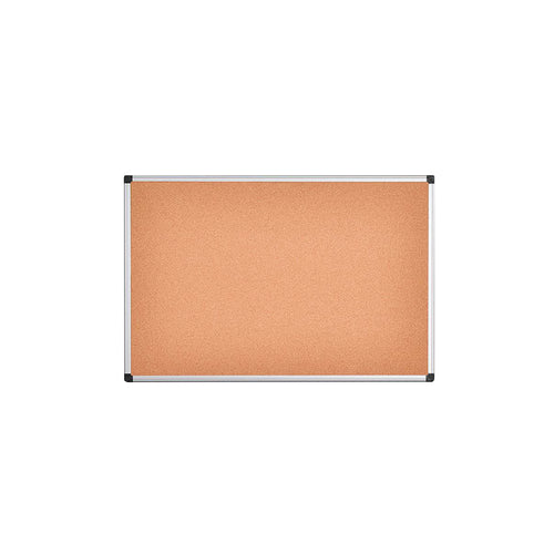 Bi-Office Aluminium Frame Cork Noticeboard 900x600mm