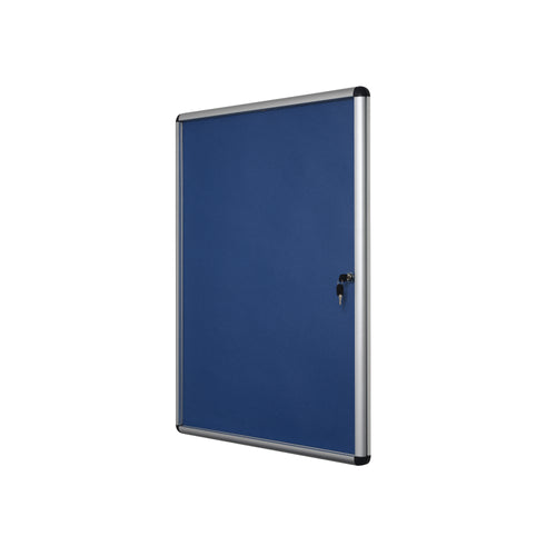 Bi-Office Enclore Felt Indoor Lockable Glazed Case 1160x981x35mm Blue VT640107150