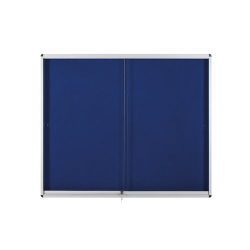 Bi-Office Lockable Internal Display Case 890x625mm Blue VT690107160