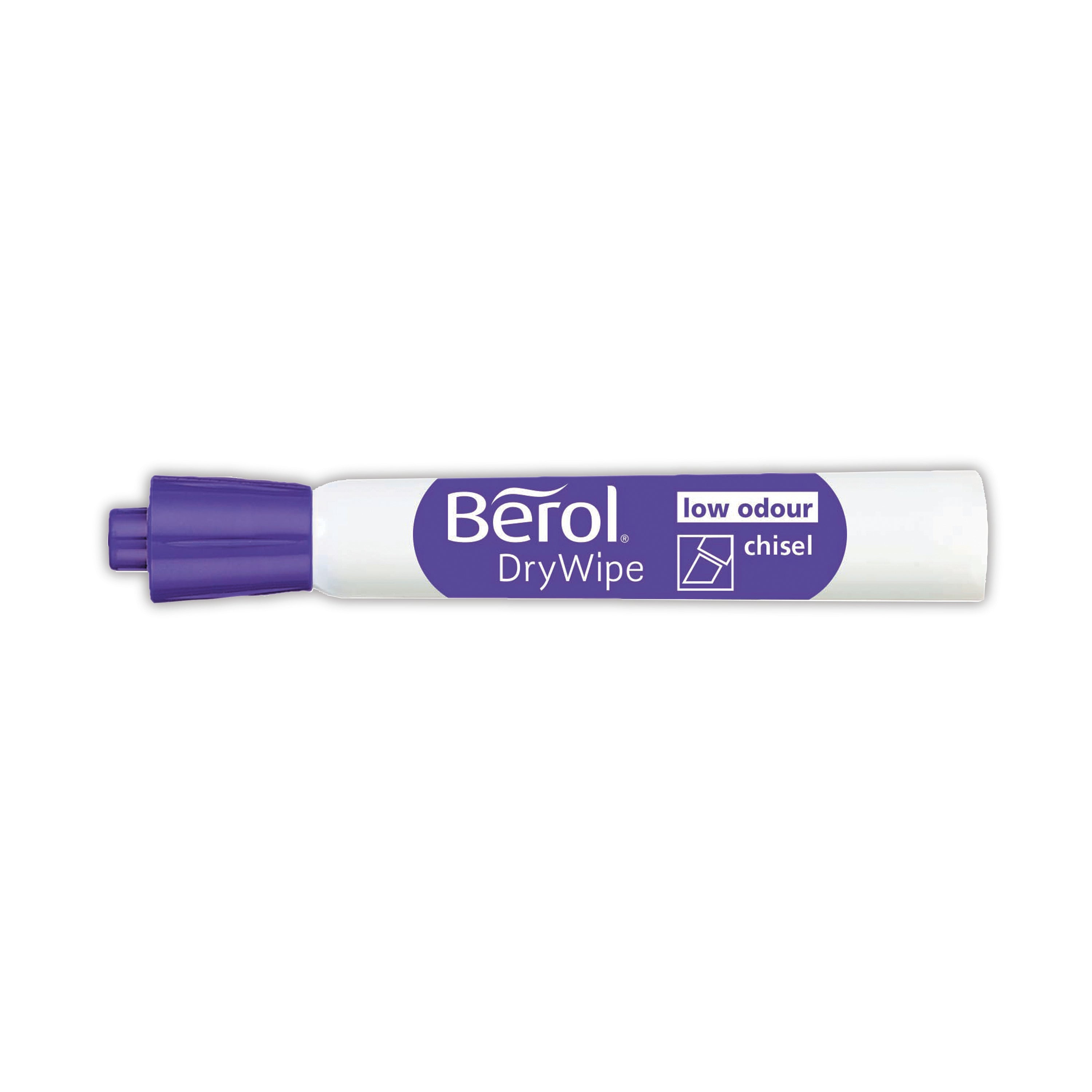 Berol Drywipe Marker Chisel Tip Assorted – (Pack of 8)