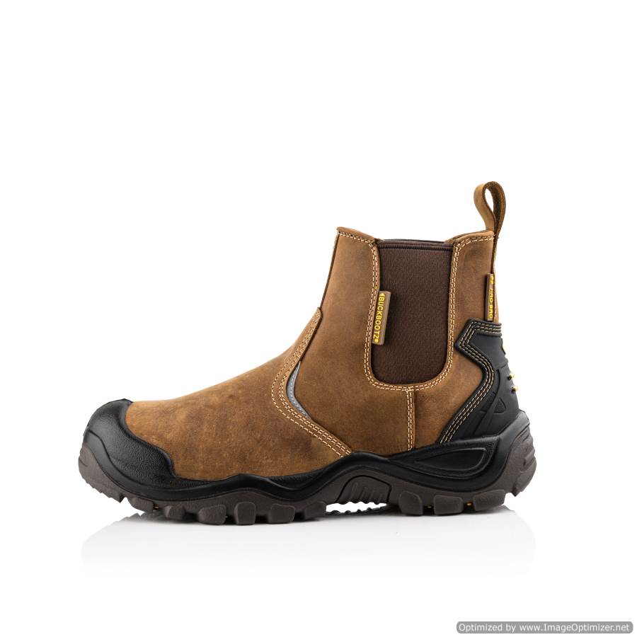 BSH006 Buckbootz Buckshot S3 HRO SRC WRU Dark Brown Safety Style Deale