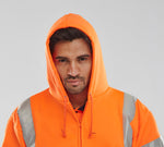 B-Seen Essential Hi-Vis Zipped Hoodie - thumbnail 5