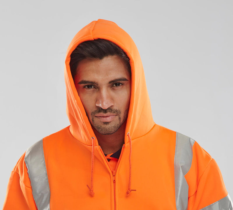 B-Seen Essential Hi-Vis Zipped Hoodie