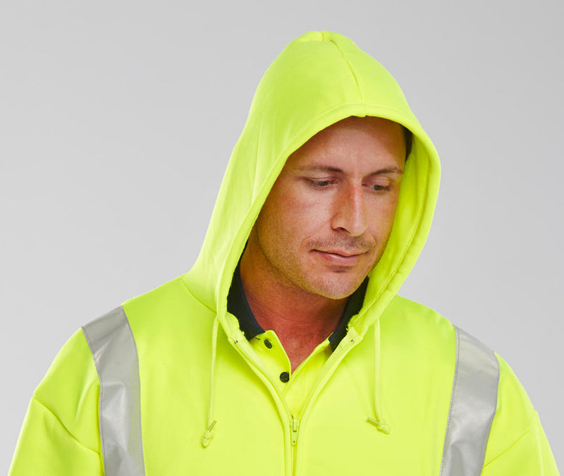 B-Seen Essential Hi-Vis Zipped Hoodie