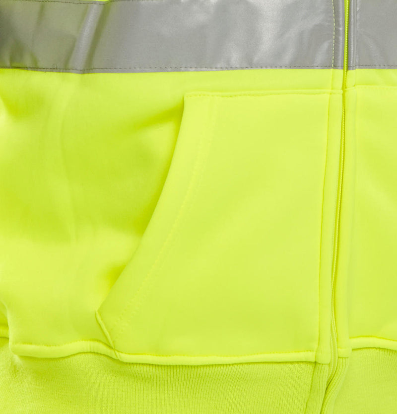 B-Seen Essential Hi-Vis Zipped Hoodie