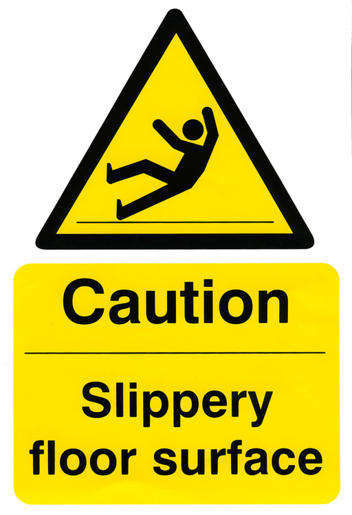B-Safe Prepack Caution Slippery Floor Surface Sign