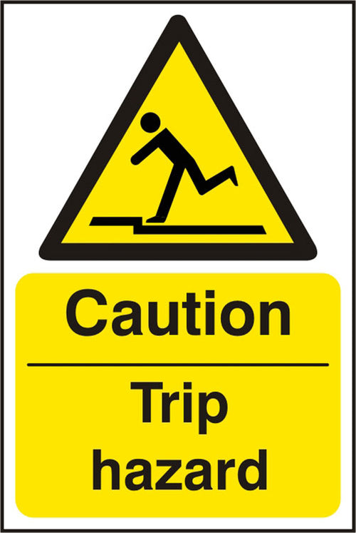 B-Safe Prepack Caution Trip Hazard Sign