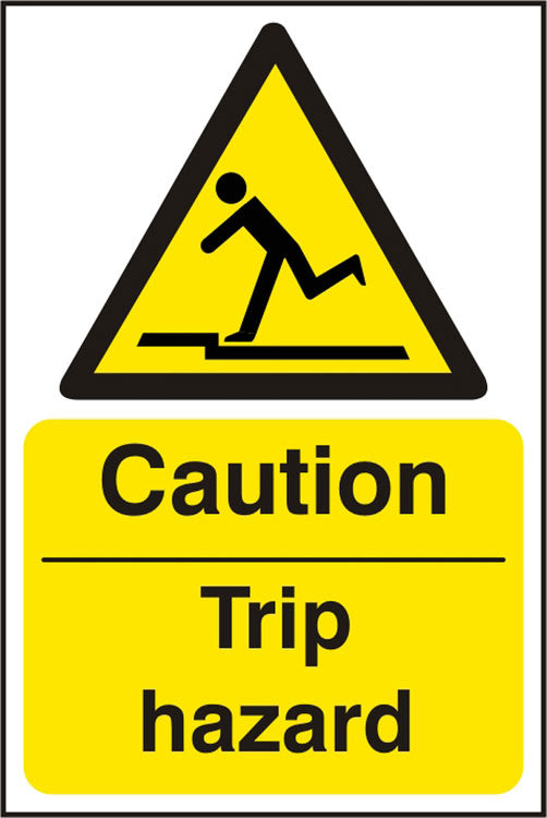 B-Safe Prepack Caution Trip Hazard Sign