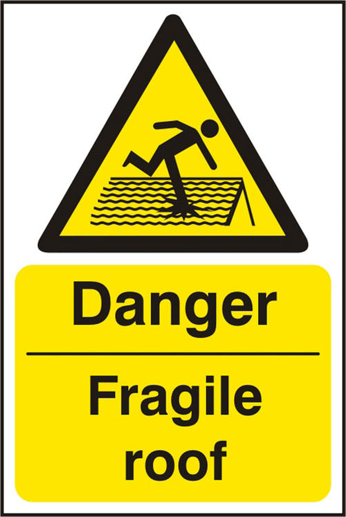 B-Safe Prepack Danger Fragile Roof Sign