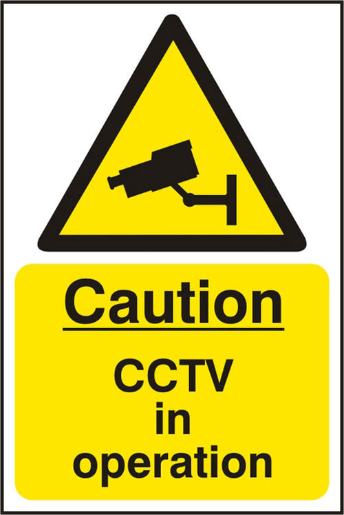 B-Safe Prepack Caution Cctv In Operation Sign