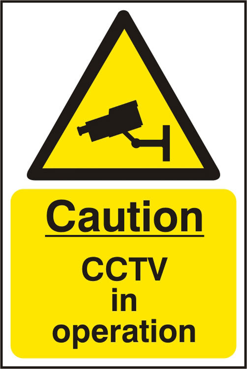 B-Safe Prepack Caution Cctv In Operation Sign