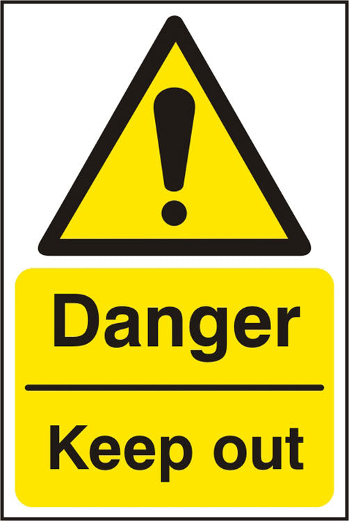 B-Safe Prepack Danger Keep Out Sign