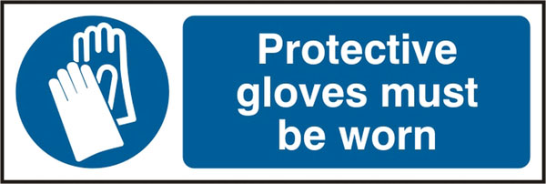 B-Safe Prepack Gloves Must Be Worn Sign