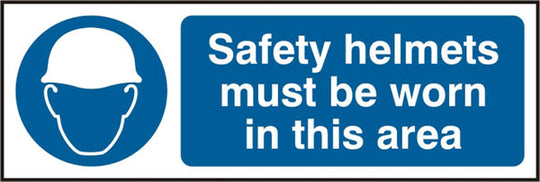 B-Safe Prepack Safety Helmets Must Be Worn Sign