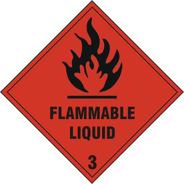B-Safe Prepack Flam Liquid 3 Sign