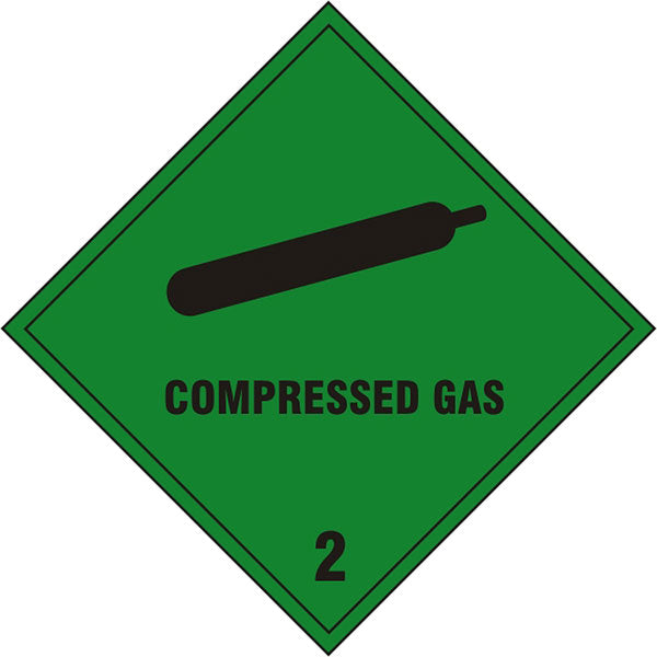 B-Safe Prepack Compressed Gas Sign