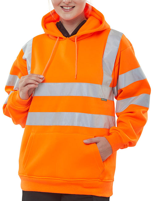 B-Seen Essential Pull-Over Hi-Vis Hoodie