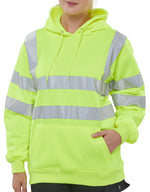 B-Seen Essential Pull-Over Hi-Vis Hoodie - thumbnail 2