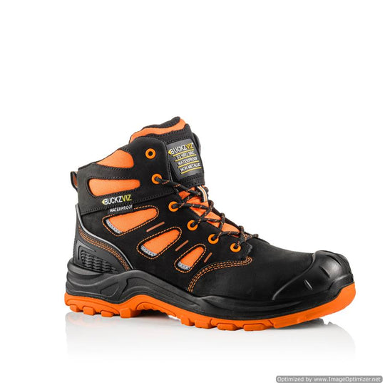 BVIZ2 Buckbootz Buckz Viz S3 360 High Visibility Metal Free Waterproof Safety Lace Boot - [CLEARANCE]