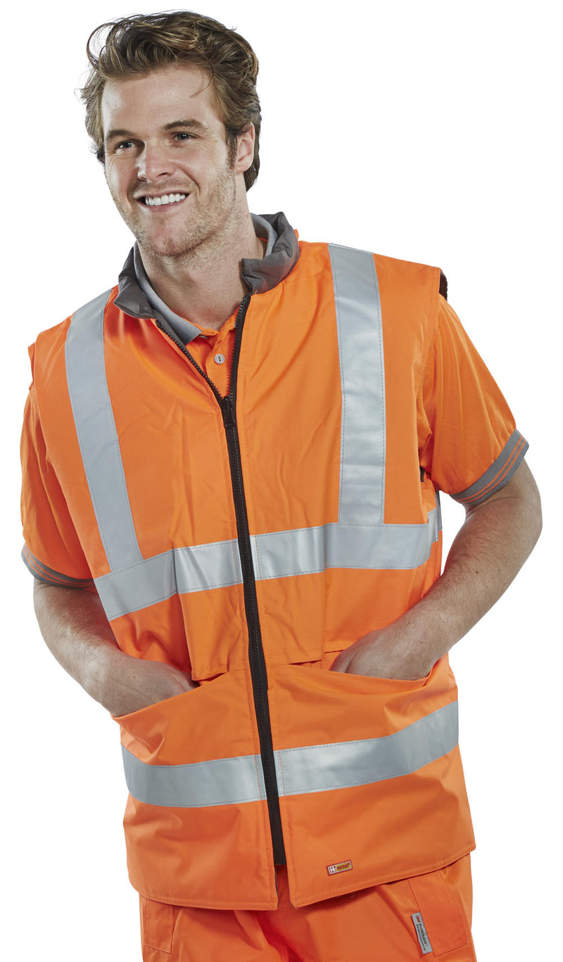 B-Seen Reversible Hi-Vis Interactive Bodywarmer