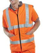 B-Seen Reversible Hi-Vis Interactive Bodywarmer