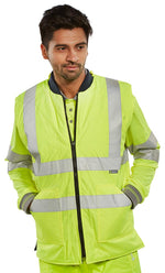 B-Seen Reversible Hi-Vis Interactive Bodywarmer - thumbnail 7