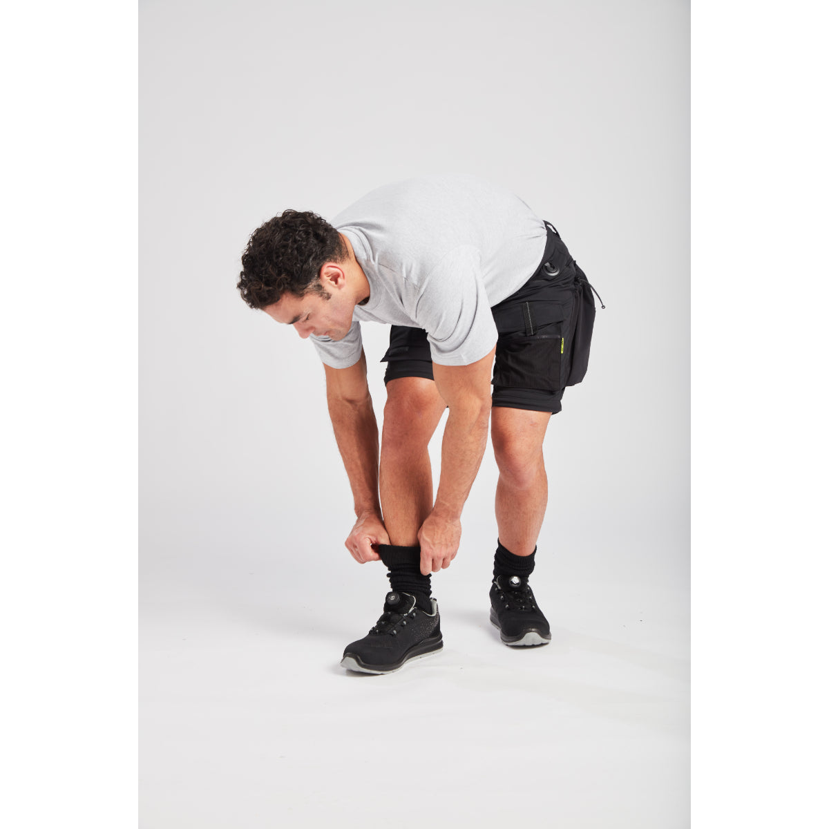 Portwest hoodie in action with safety workwear